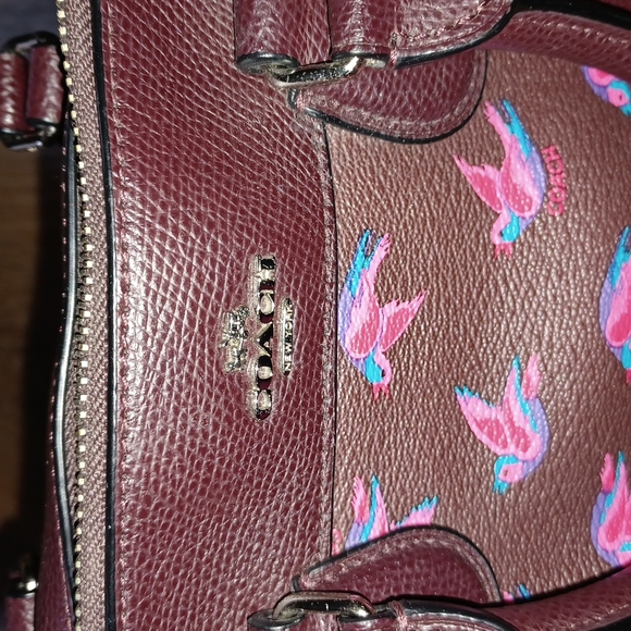 Coach Happy Birds Mini Bennett Satchel - Picture 2 of 6